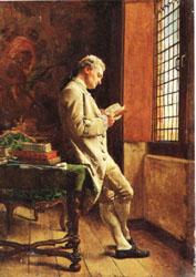 Ernest Meissonier The Reader in White Sweden oil painting art